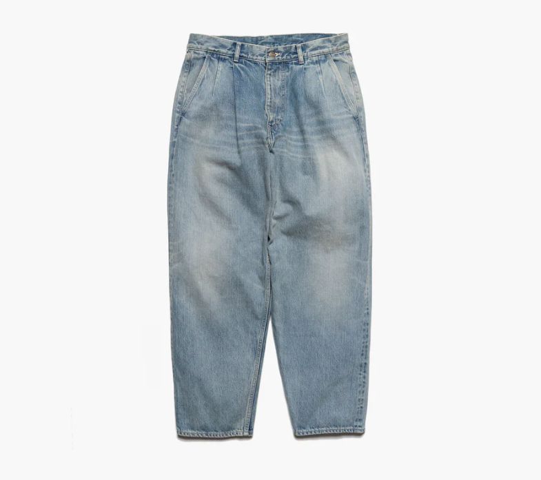 Graphpaper - Selvage Denim Two Tuck Pants / LIGHT FADE | Stripe ...