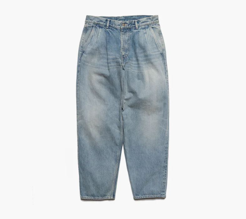 Graphpaper - Selvage Denim Two Tuck Pants / LIGHT FADE | Stripe