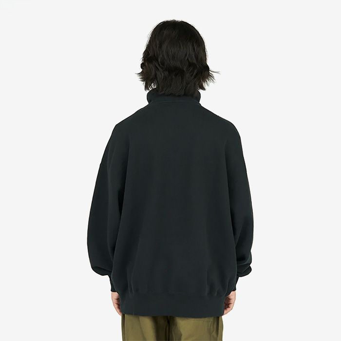 HEAVY OZ HALF ZIP PULLOVER / BLACK