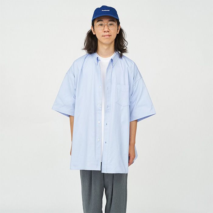 DRY OXFORD CORPORATE S/S B.D SHIRT / BLUE