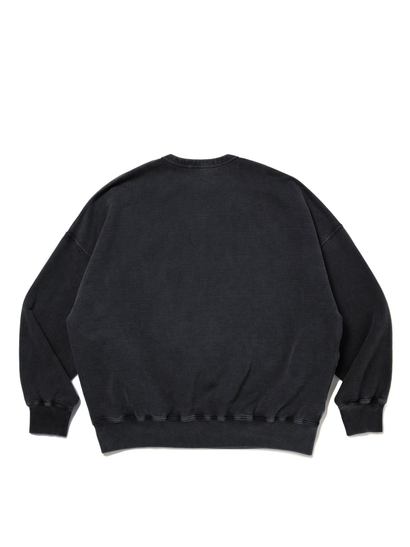 Pigment Dyed Open End Yarn Sweat Crew / BLACK /  ピグメントスウェット / CTE-25A311