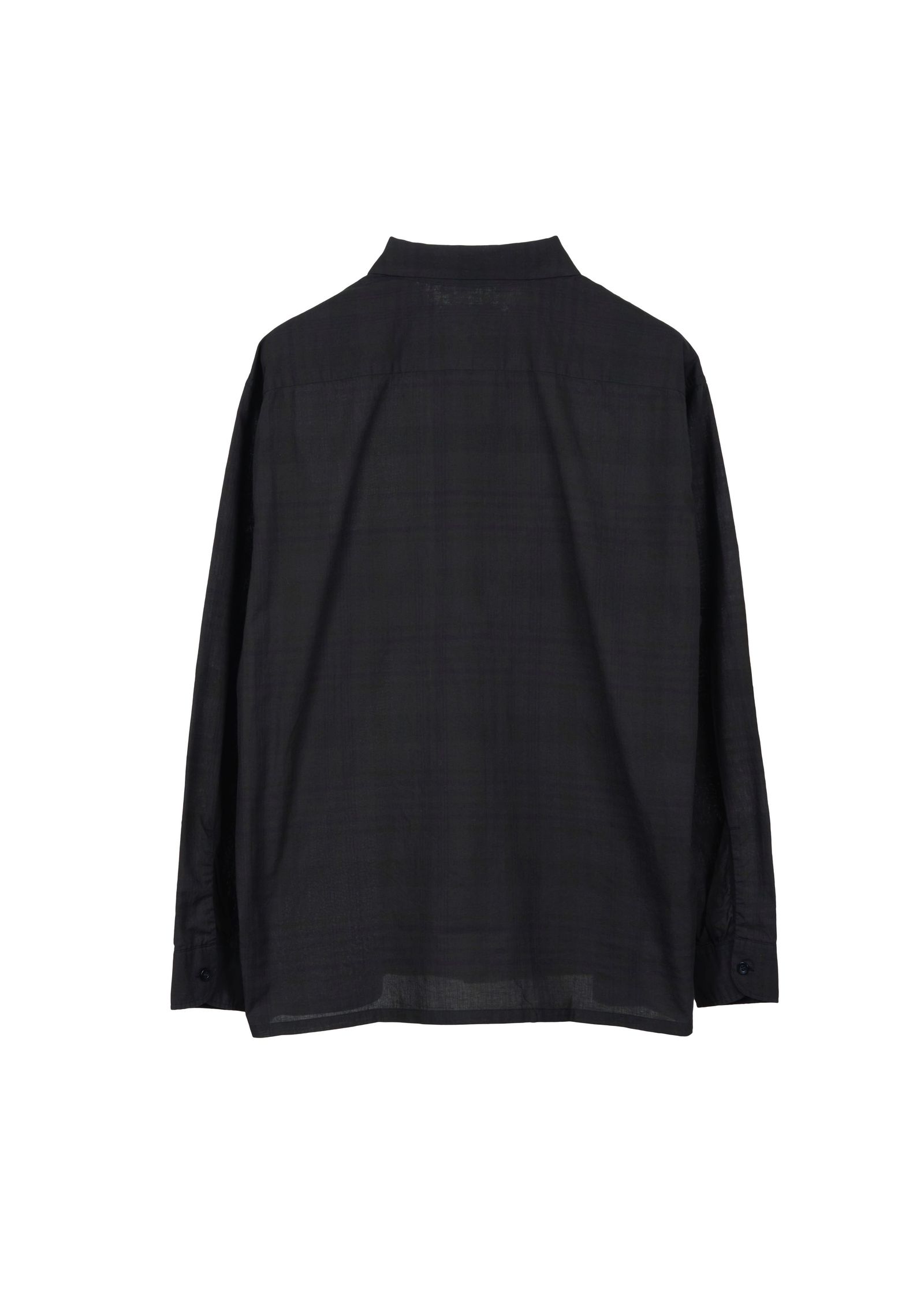 MADRAS DYED SHIRT / BLACK