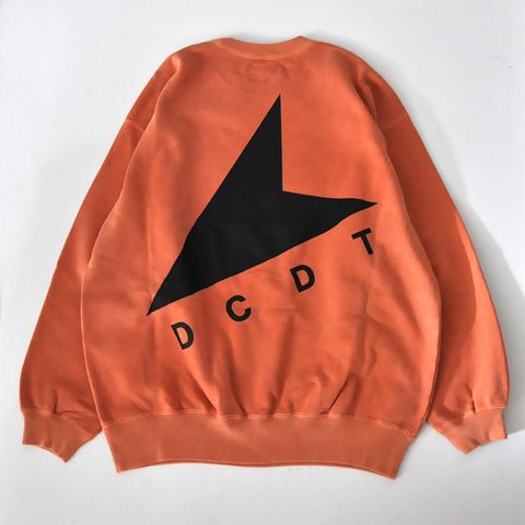 CETUS CREW NECK PIGMENT DYE / ORANGE
