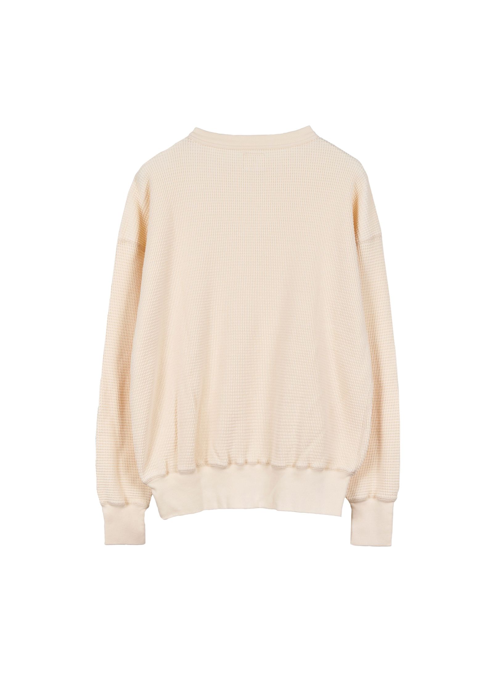 WAFFLE SWEAT CREW / NATURAL