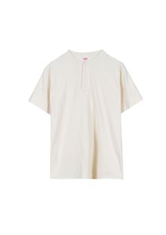 HEALTHKNIT HENRY NECK S/S / BLACK&NATURAL / 2パックティー