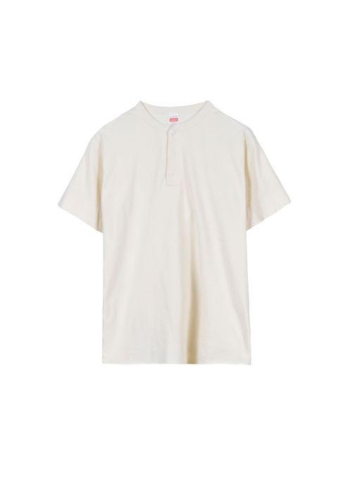 HEALTHKNIT HENRY NECK S/S / BLACK&NATURAL / 2パックティー