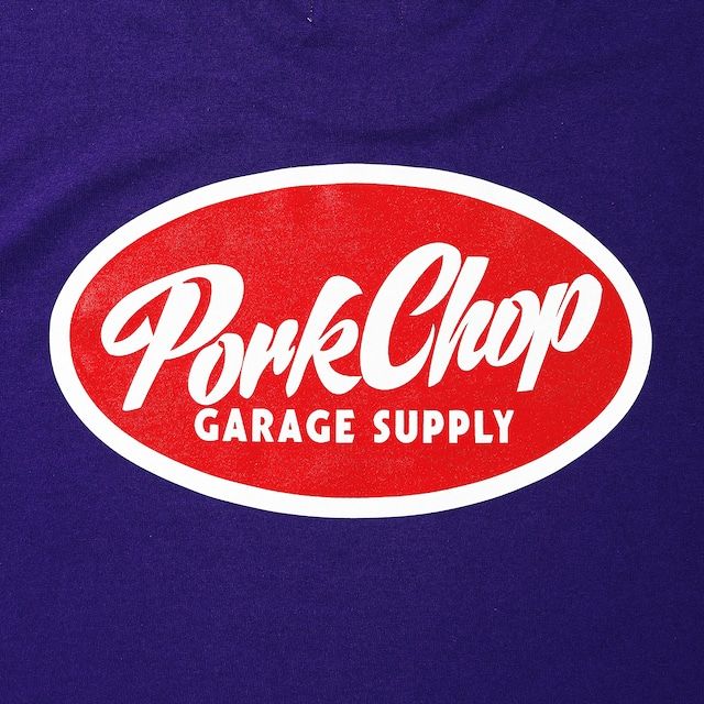 NC OVAL SCRIPT L/S TEE / PURPLE / プリントロンティー