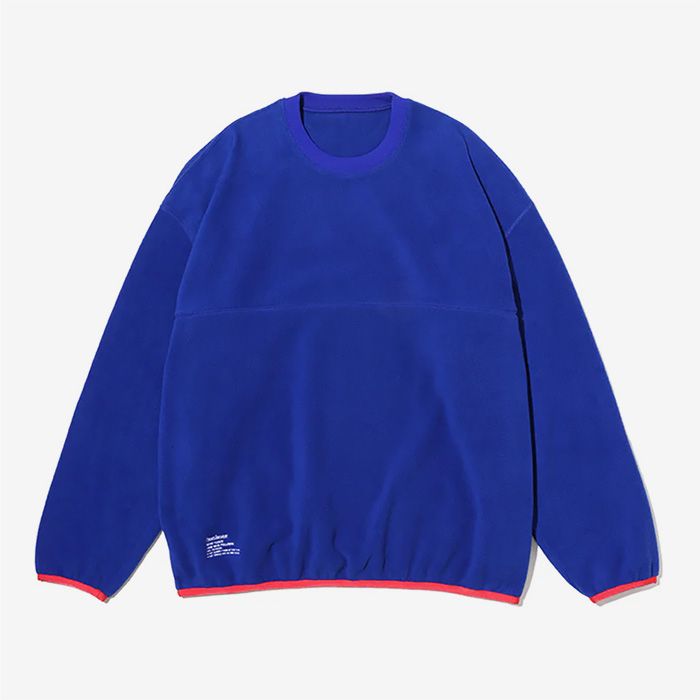 MICRO FLEECE CREW NECK PULLOVER / BLUE