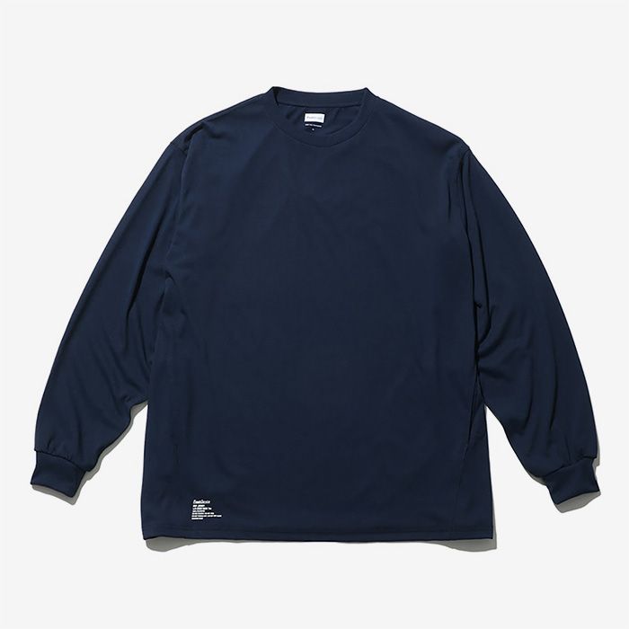 DRY JERSEY L/S CREW NECK TEE / NAVY