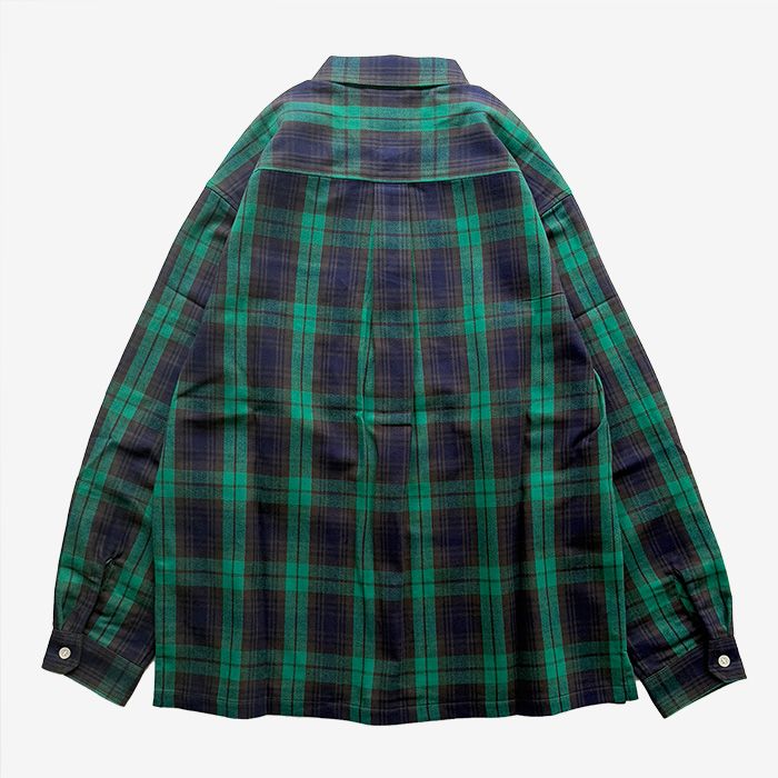 MILPITAS PLAID LS SHIRT / GREEN