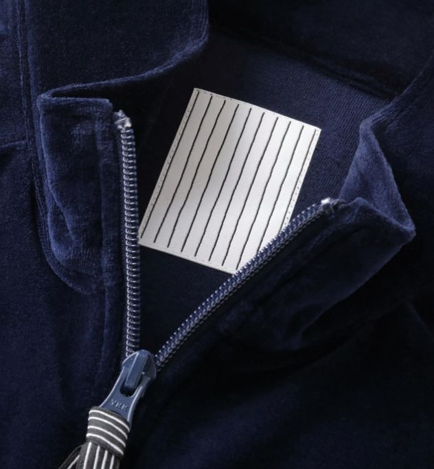 Stripes For Creative - VELOUR TRACK JACKET / Navy | Stripe Online