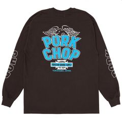 WP BIG LOGO L/S TEE / BROWN / プリントロンティー