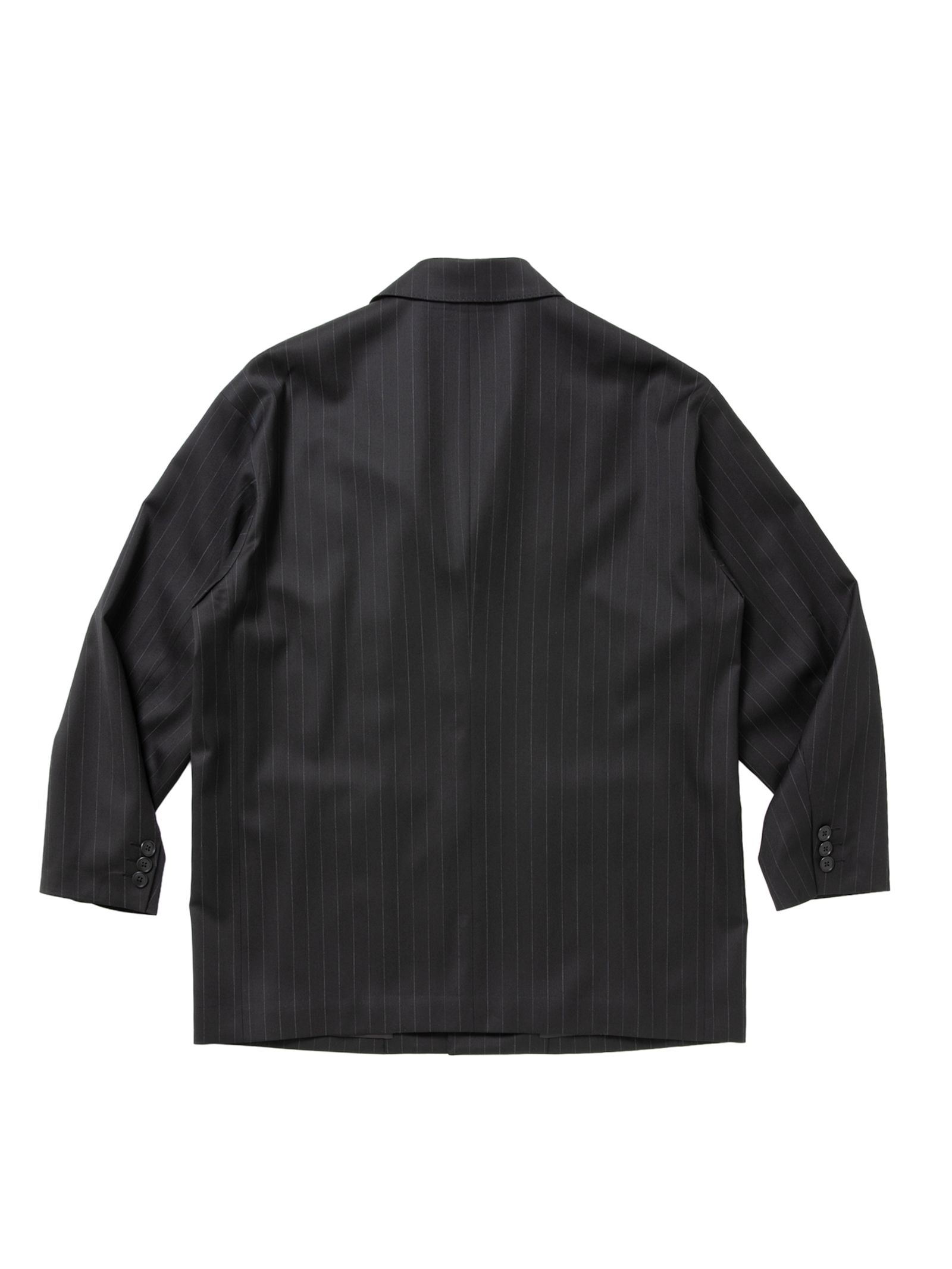 Wool Gabardine Single Breasted Jacket / STRIPE /  シングルジャケット