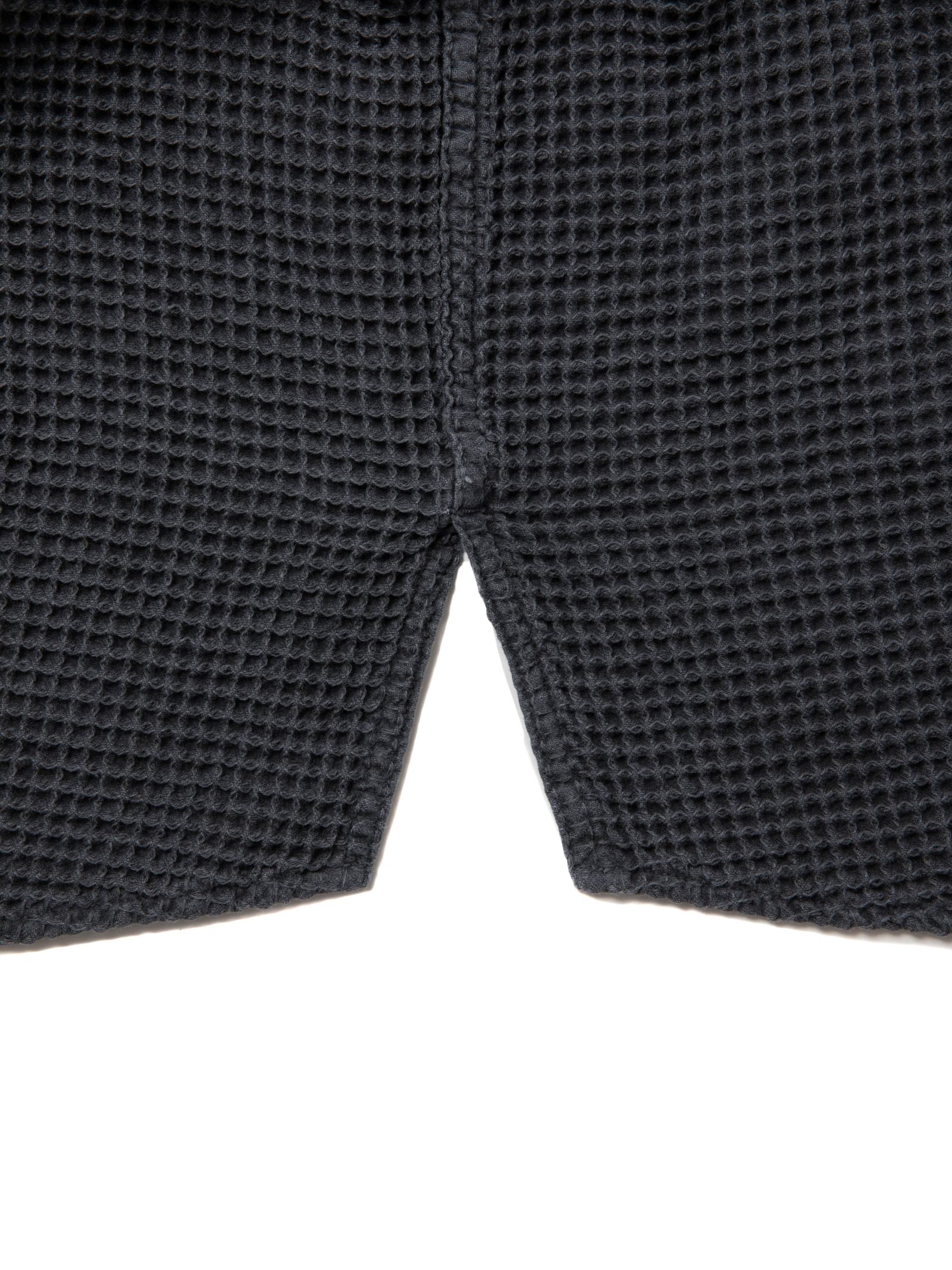 Pigment Dyed Waffle L/S Shirt / BLACK / ワッフルシャツ / CTE-25A406