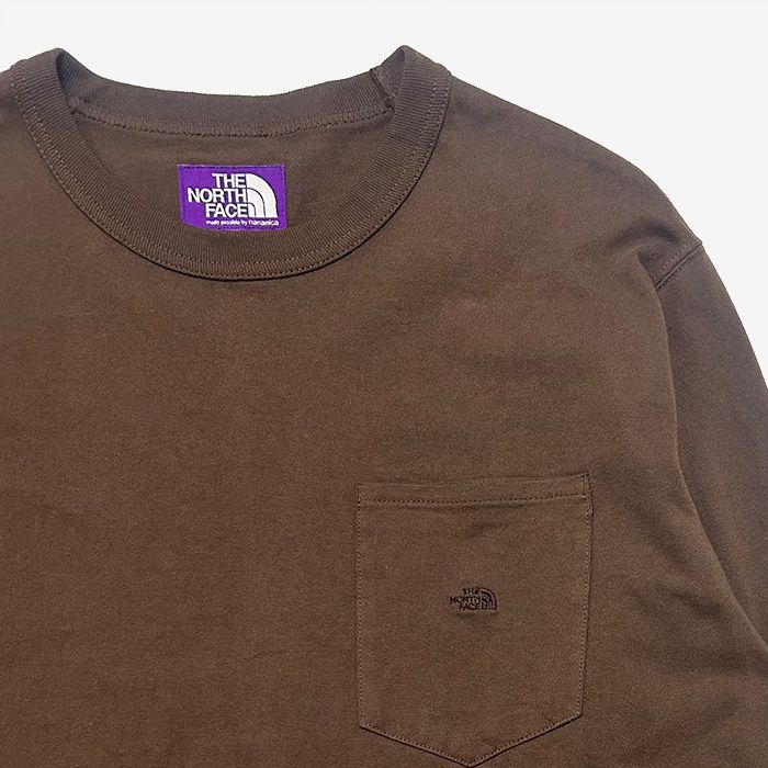 8oz Field Long Sleeve Pocket Tee / BR(Brown)