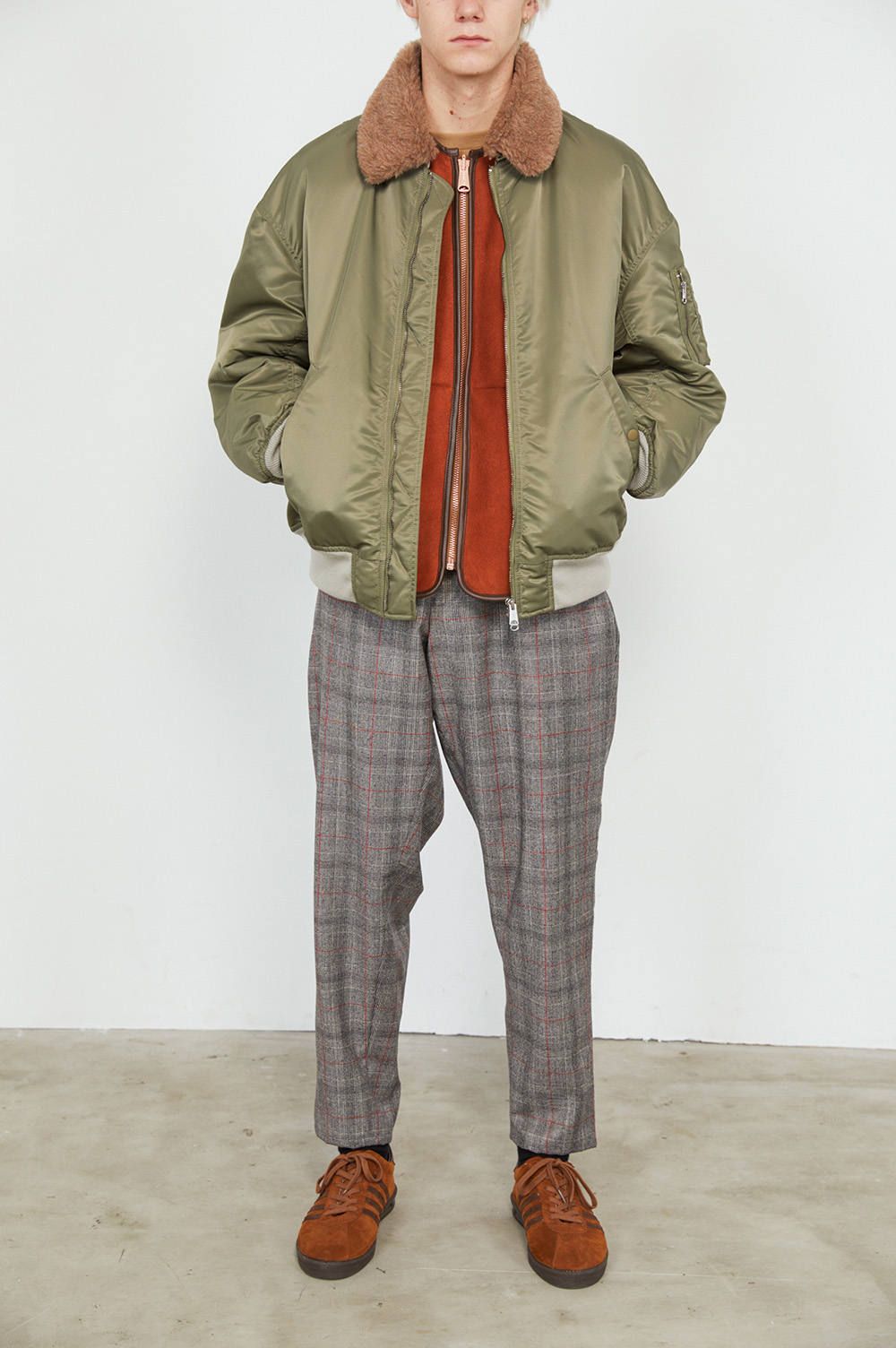 Nylon Twill Boa Collar MA-1