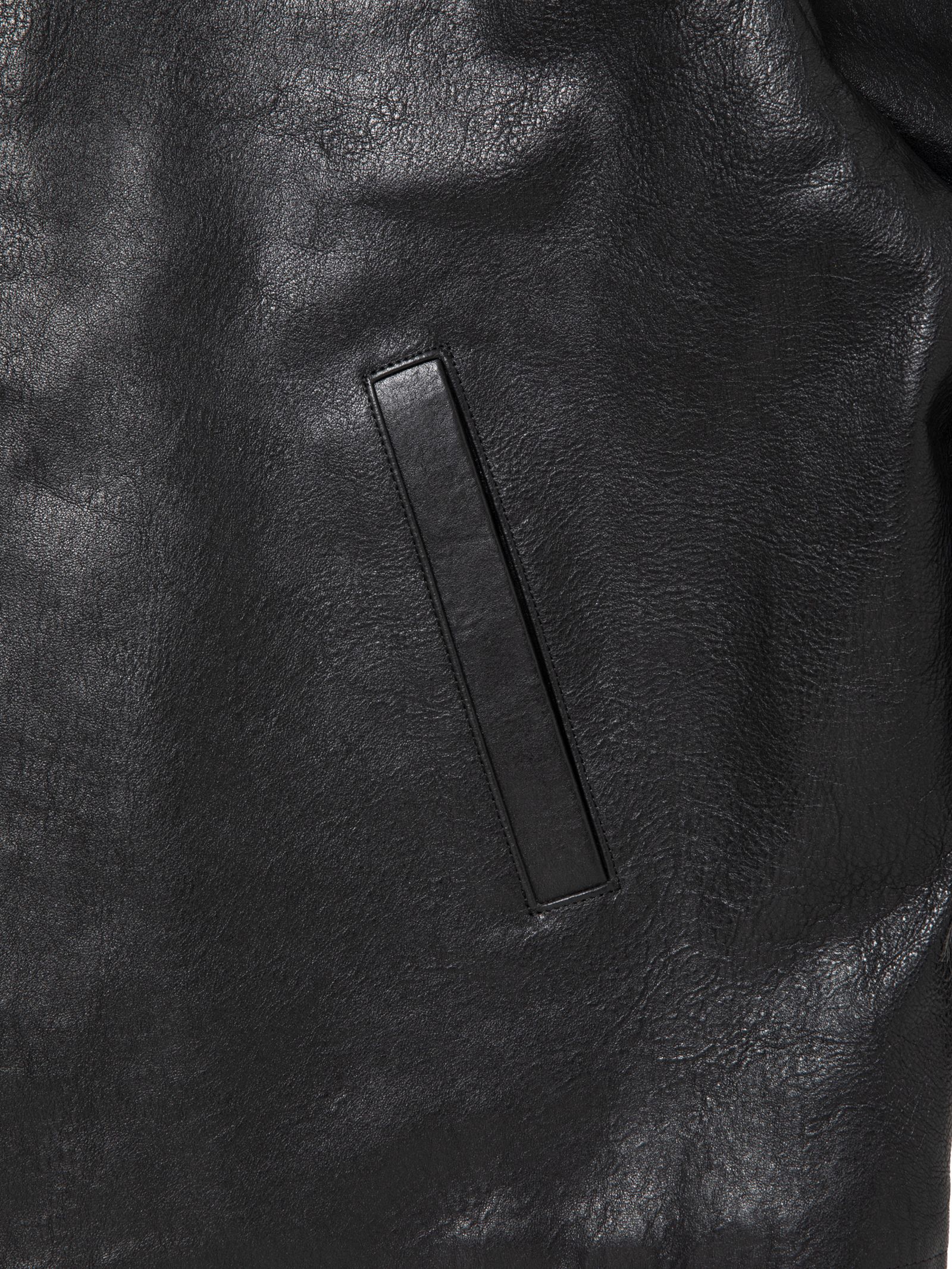 Sheepskin Coach Jacket / BLACK / レザージャケット