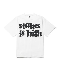 "stakes is high" TEE(xDe La Soul) / WHITE / デラソウルコラボティー