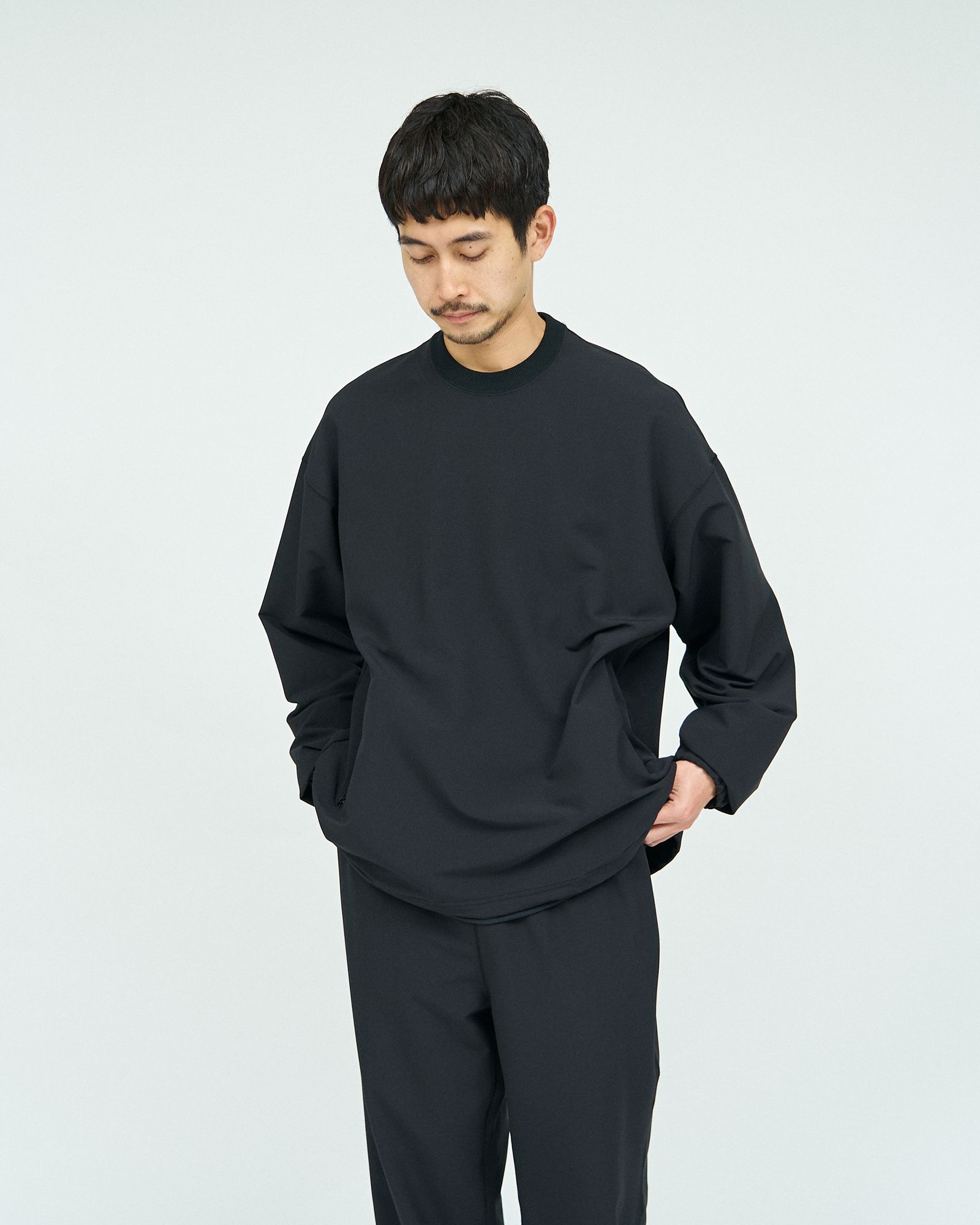 STORMFLEECE CREW NECK PULLOVER / BLACK