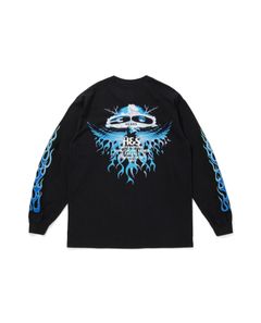 30th L/S Tee / BLACK×BLUE / プリントロングスリーブティー