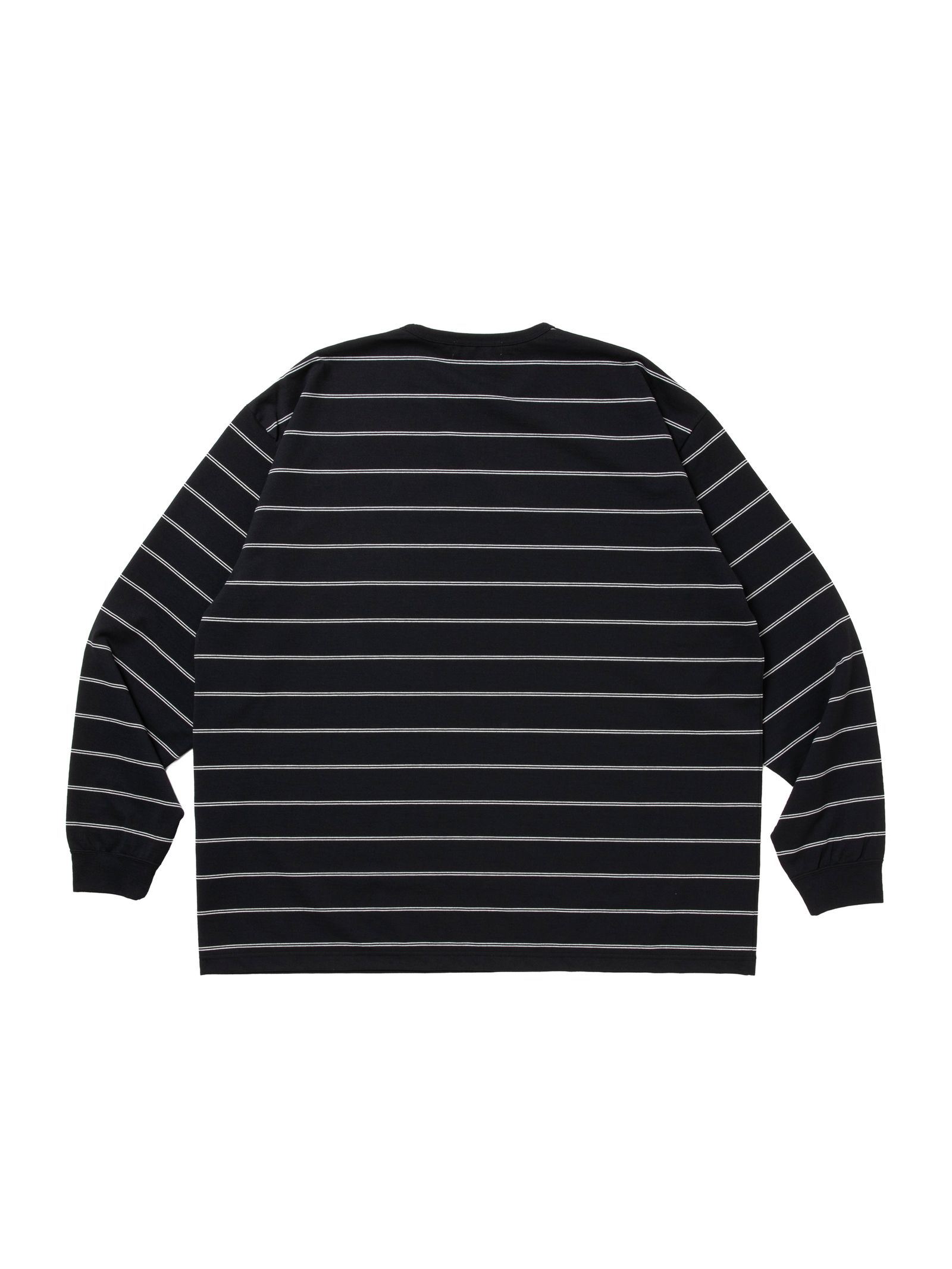 Dry Tech Jersey Border L/S Tee / BLACK /  ドライテック ティーシャツ