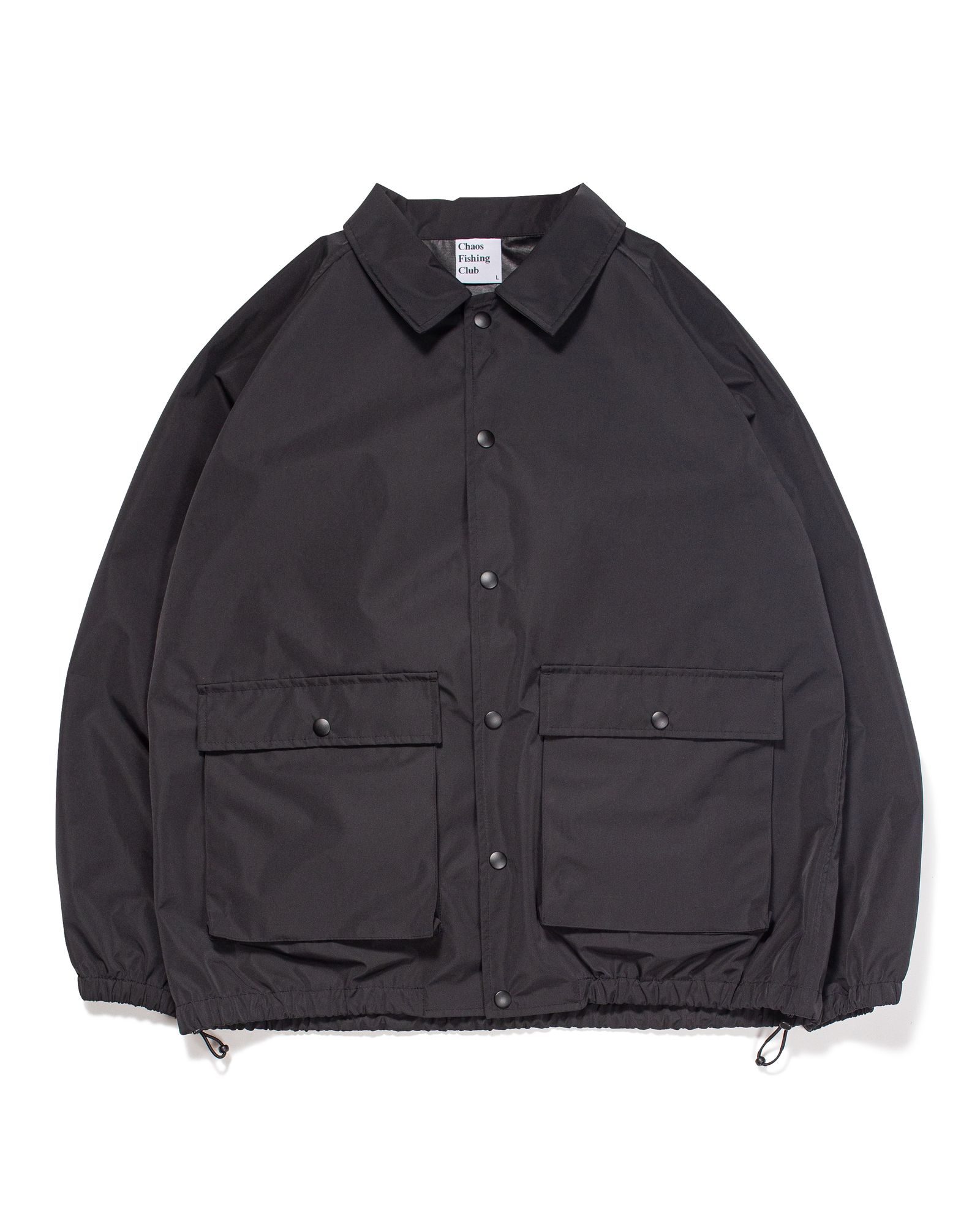 Chaos Fishing Club - LOGO 3 LAYER COACH JACKET / BLACK