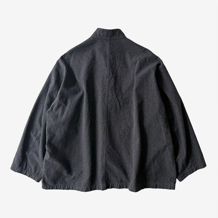 Sulfur Dyed Gabardine Kung-Fu Jacket / Gray
