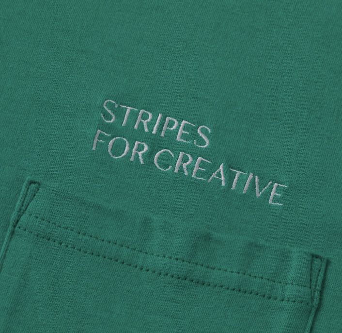SUPER BIG FLAT POCKET SS TEE | GREEN