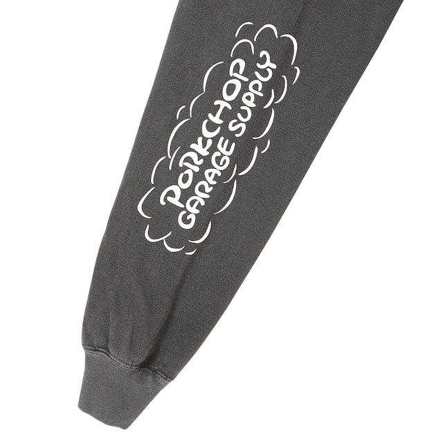 RUNNING LOGO SWEAT / ASH BLACK / プリントスウェット