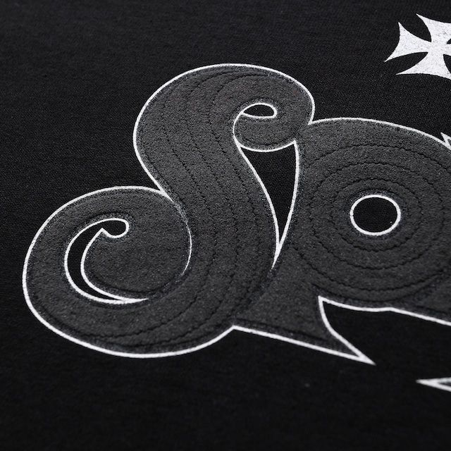 SPINNING TEE / BLACK / プリントティー