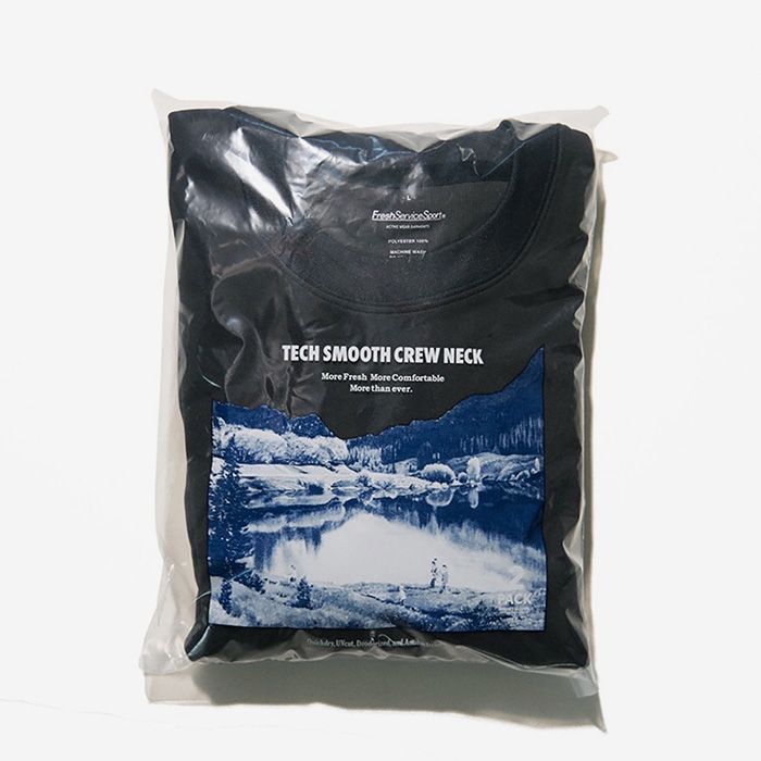 2-PACK TECH SMOOTH S/S CREW NECK / BLACK