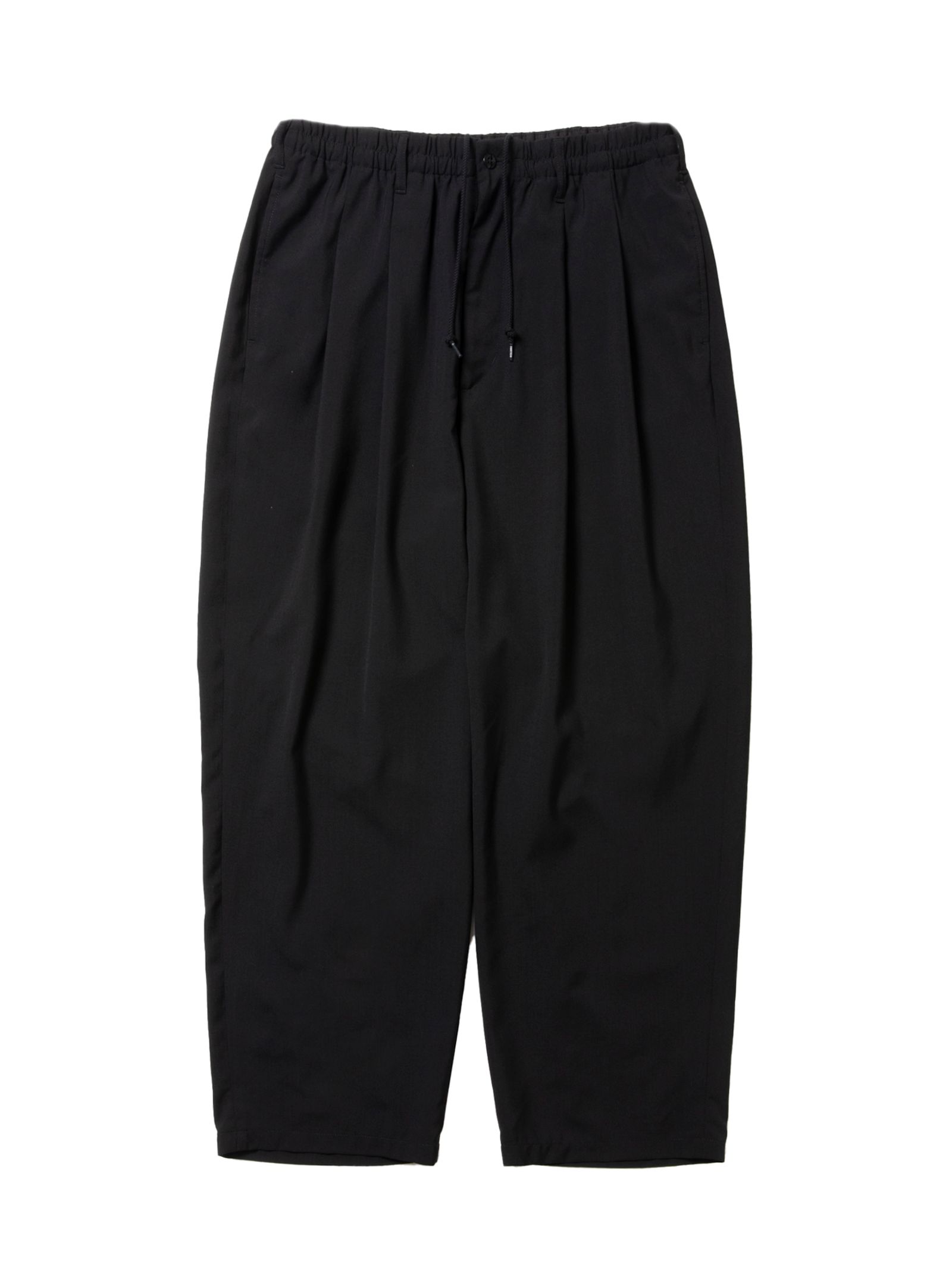 T/W 2 Tuck Easy Pants / BLACK /  ストライプイージーパンツ / CTE-25A101-PLAIN