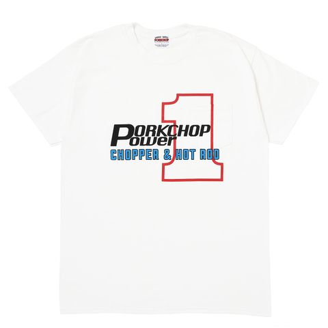 P POWER POCKET TEE / WHITE / プリントティー