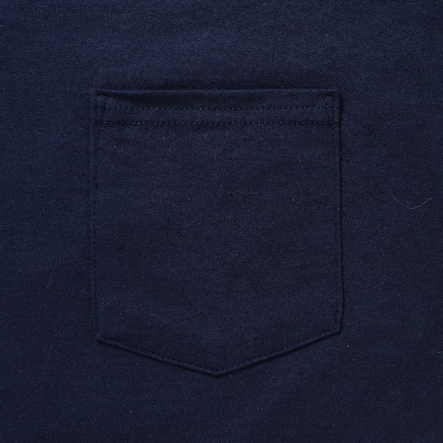 WAVE LOGO L/S TEE / NAVY / プリントロンティー