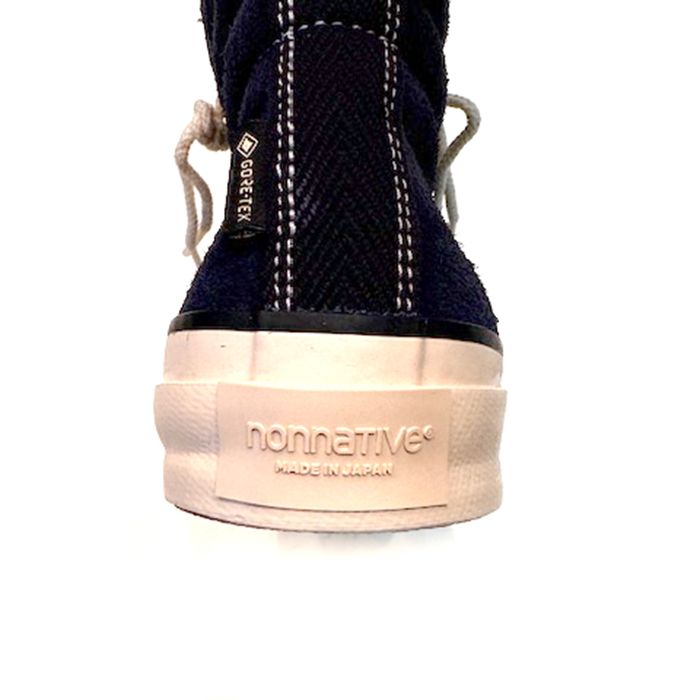 DWELLER TRAINER 2 HI COW LEATHER WITH GORE-TEX by SPINGLE / NAVY
