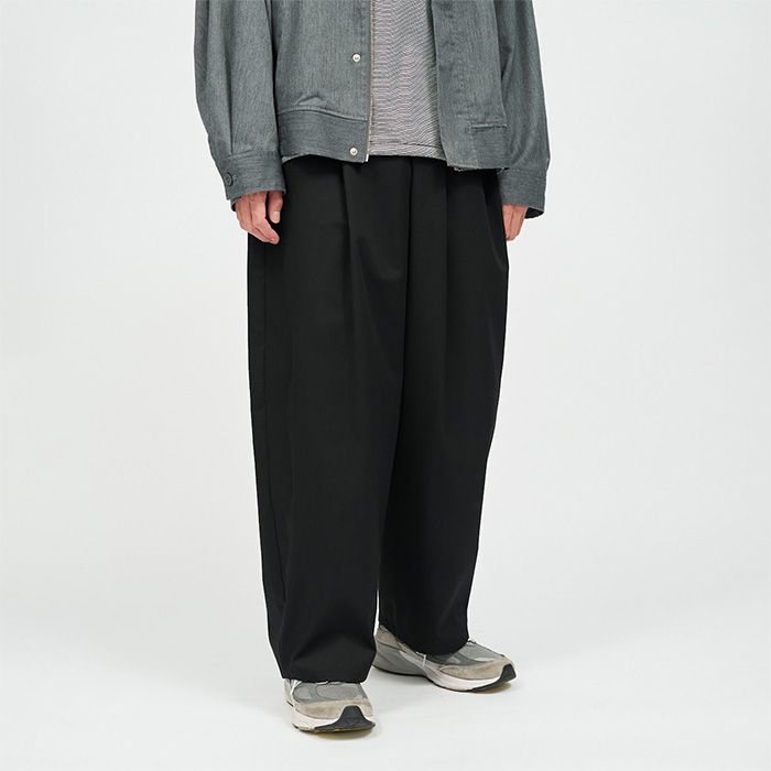 CORPORATE WIDE EASY PANTS / BLACK