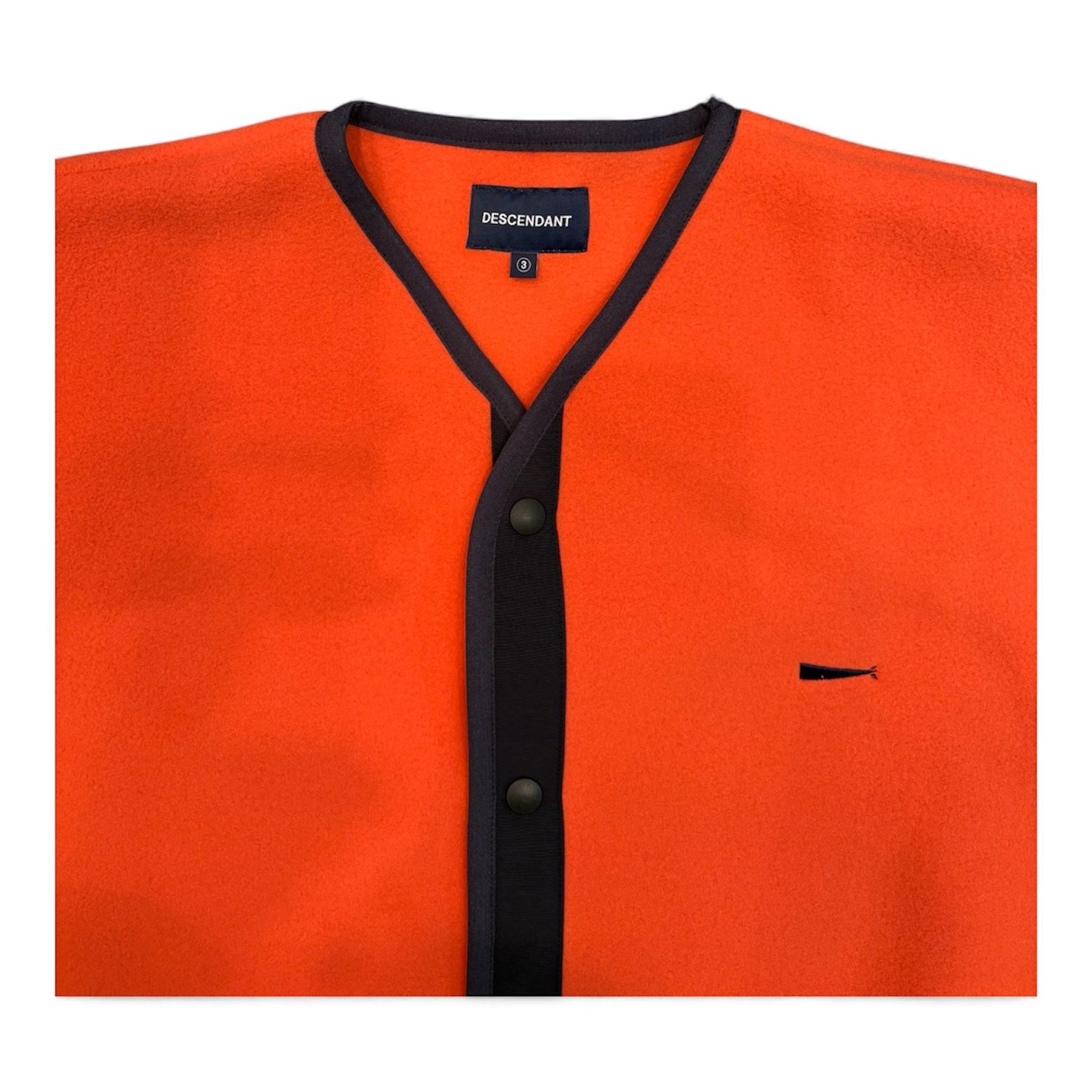 KNOT FLEECE CARDIGAN / ORANGE