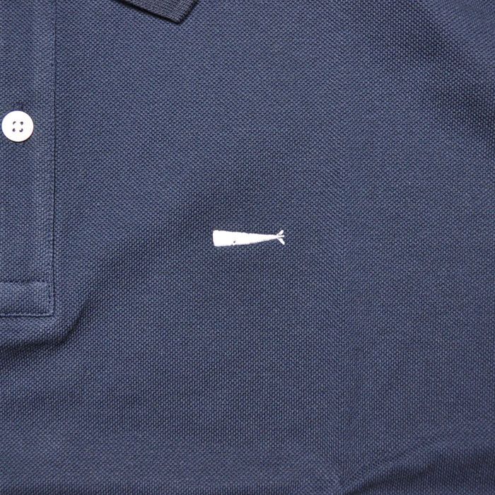 DESCENDANT - CACHALOT POLO SS / NAVY | Stripe Online Store