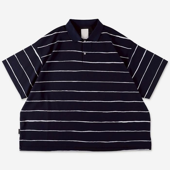 SIDE STRIPE BIG POLO | NAVY