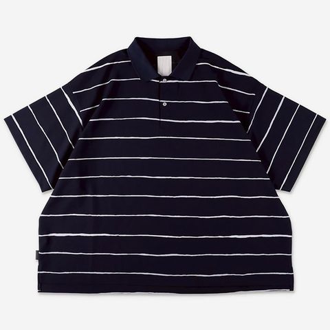 SIDE STRIPE BIG POLO | NAVY