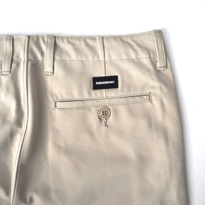 DESCENDANT - DC-6 ORGANIC COTTON TWILL TROUSERS / KHAKEE | Stripe Online  Store