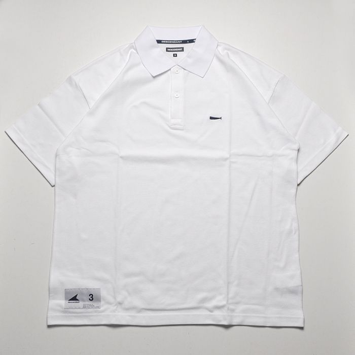 DESCENDANT - CACHALOT POLO SS / WHITE | Stripe Online Store