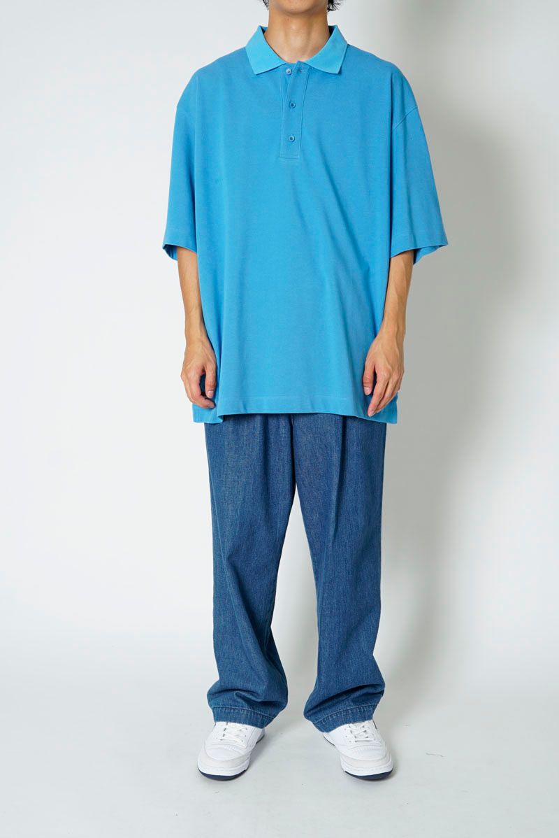 PIQUET POLO SHIRT / BLUE