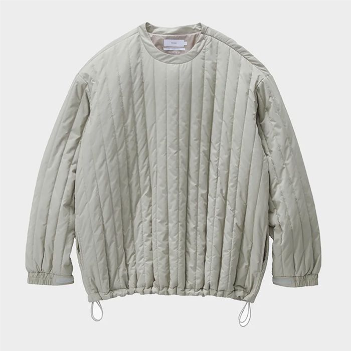 PERTEX UNLIMITED Quilted Crew Neck Pullover / GREGE