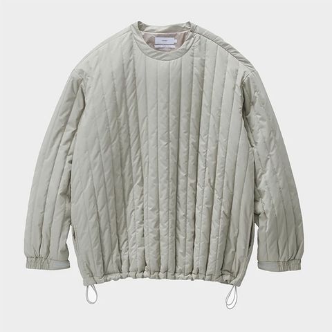 PERTEX UNLIMITED Quilted Crew Neck Pullover / GREGE