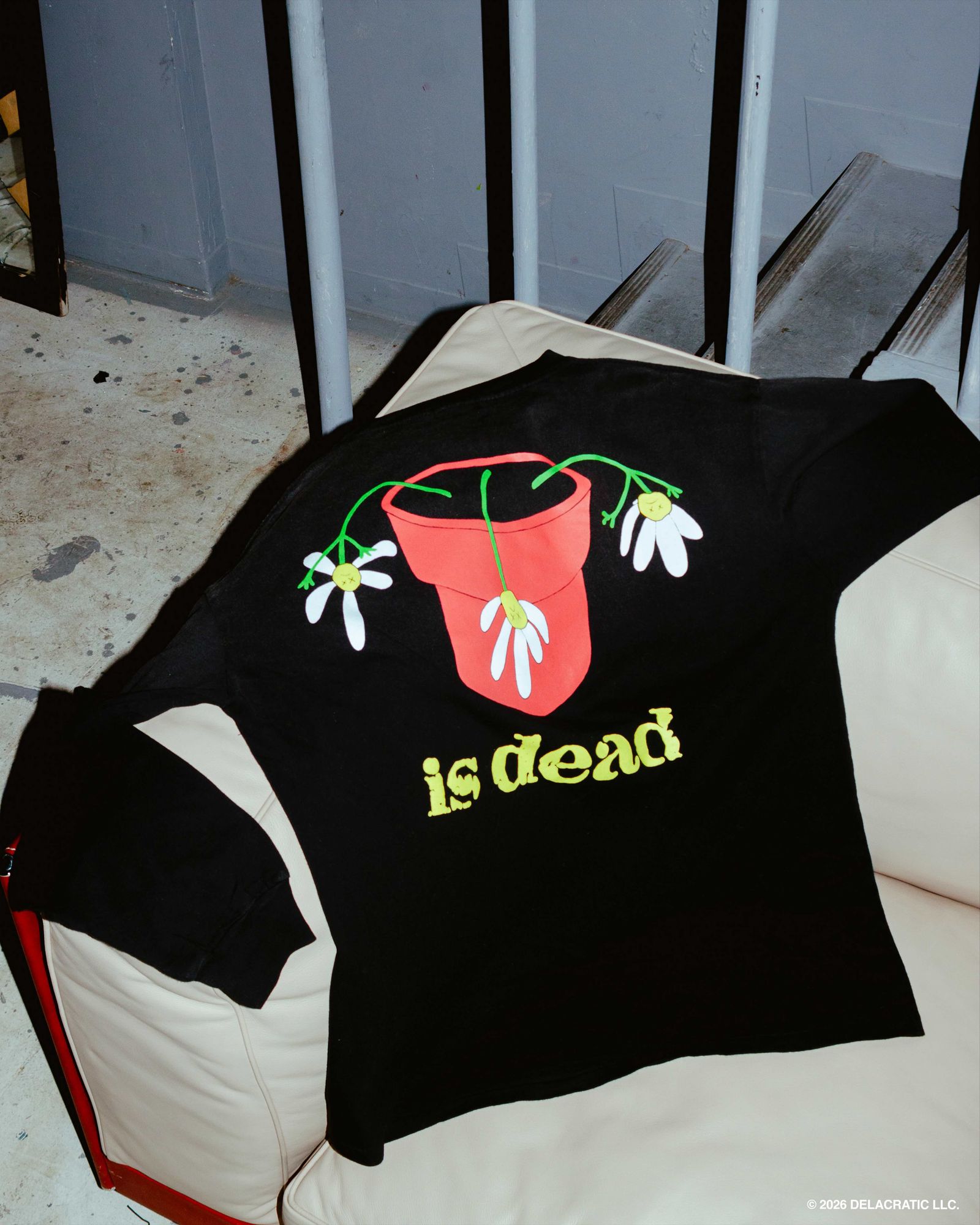 "Flower" LS TEE(xDe La Soul) / BLACK / デラソウルコラボロンティー