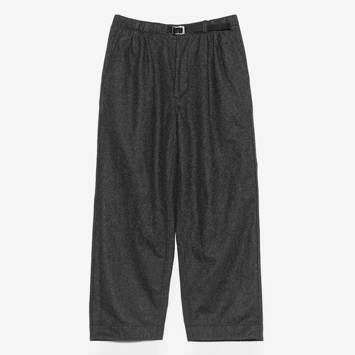 Wool Nylon Melton Pants / CH(Charcoal)