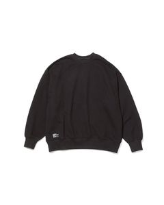LIGHT OZ CREW NECK SWEAT / BLACK