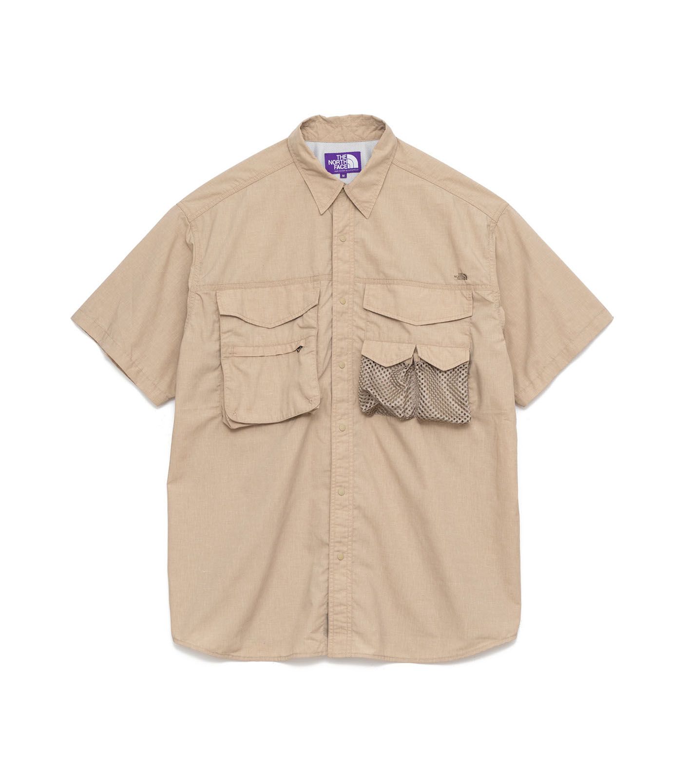THE NORTH FACE PURPLE LABEL   Polyester Linen Field H/S Shirt / BE
