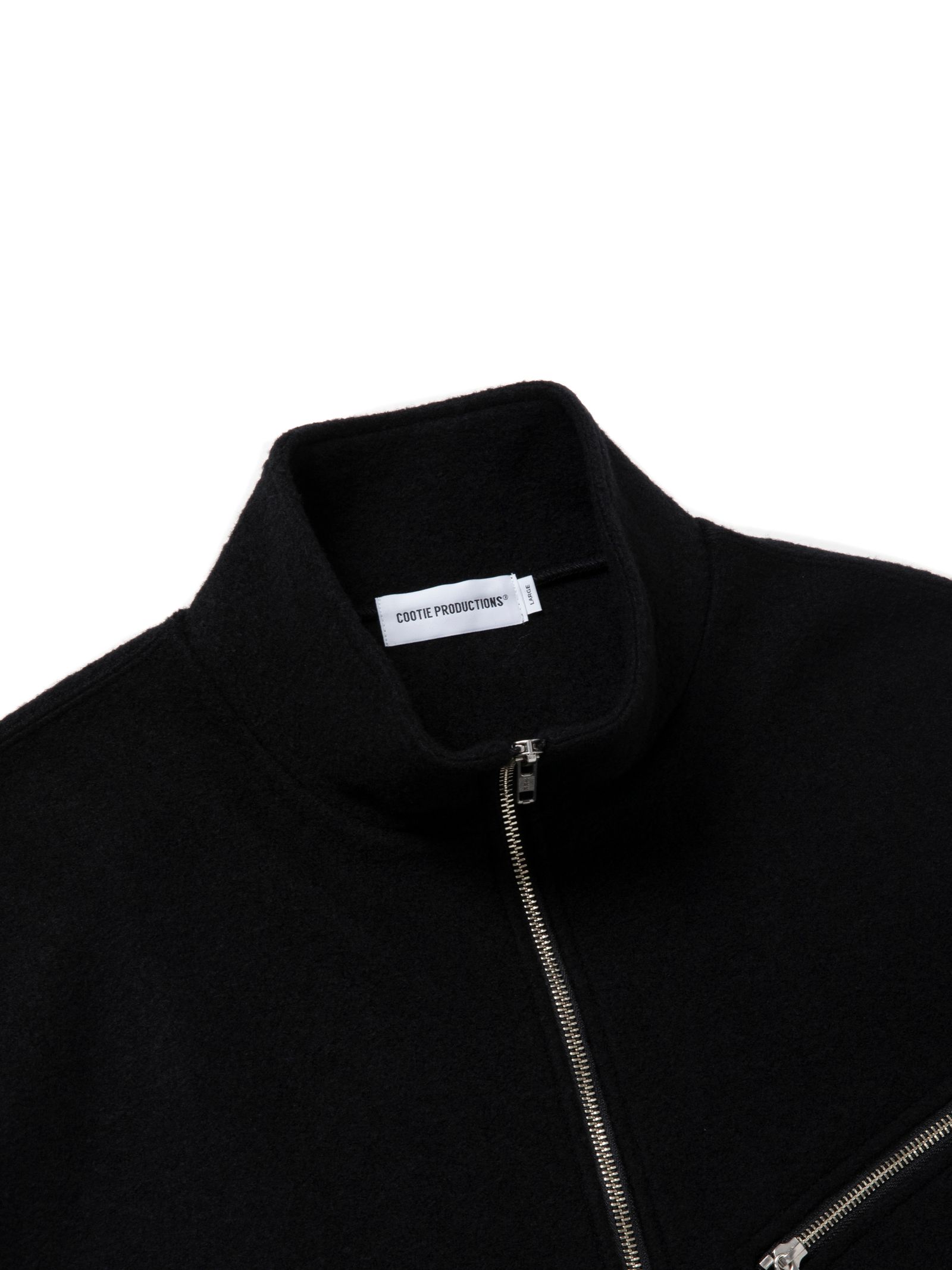 W/N Fleece Half Zip Top / BLACK /  ウールフリースハーフジップ
